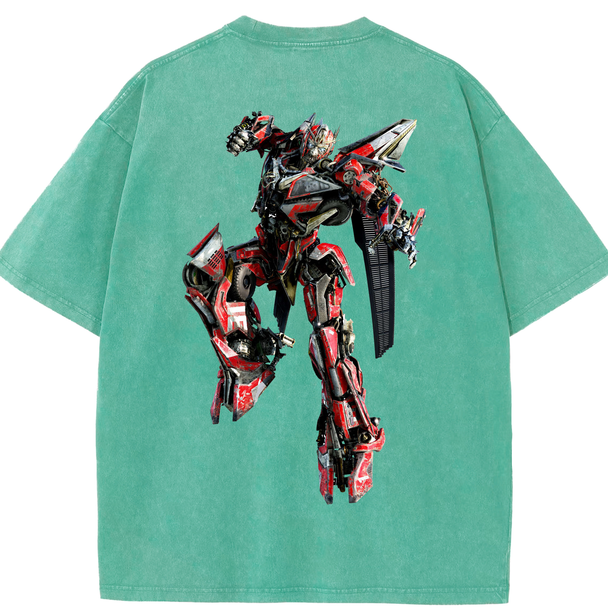 （画像用）  綿100% ヴィンテージ風 半袖Tシャツ（背面プリント）